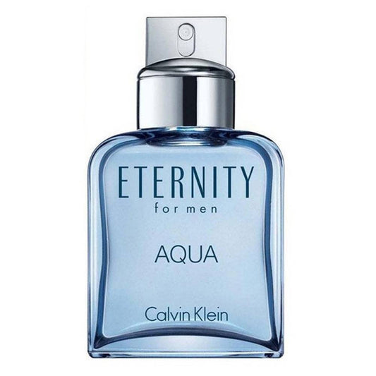 Calvin Klein Eternity Aqua perfume bottle on a white background