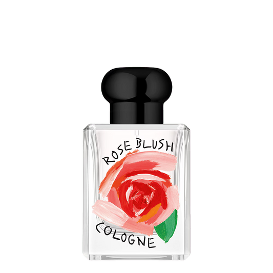 Rose Blush Cologne by Jo Malone London bottle with black cap on a white background