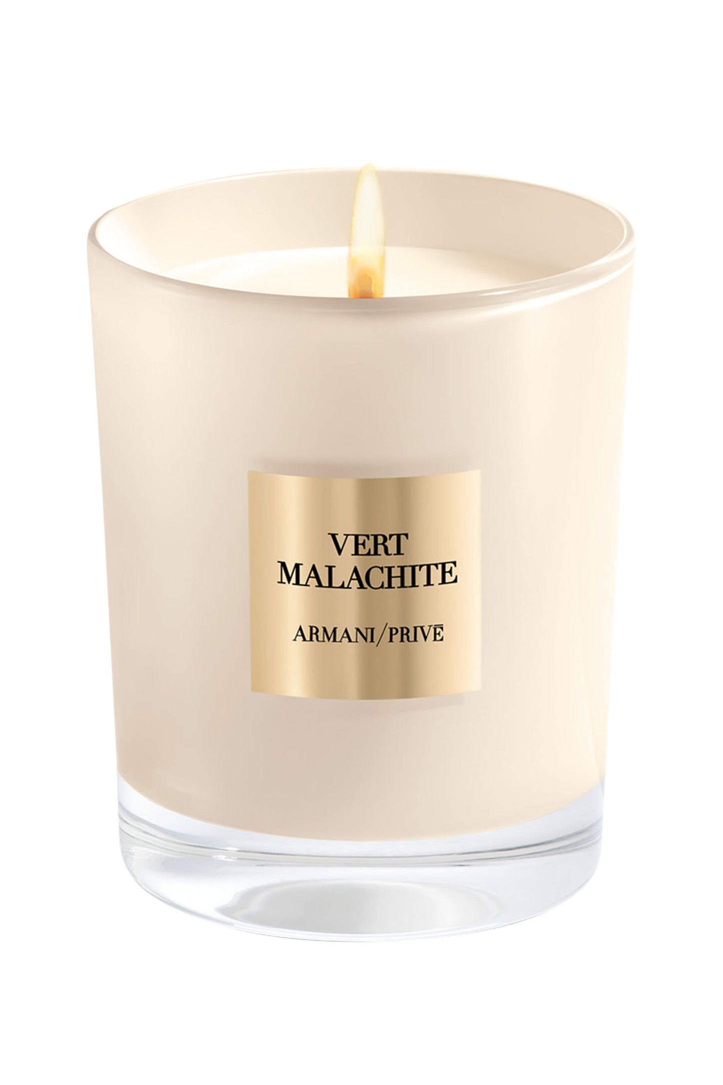 Armani Prive Vert Malachite Floral Fresh candle 175g in elegant cream jar.