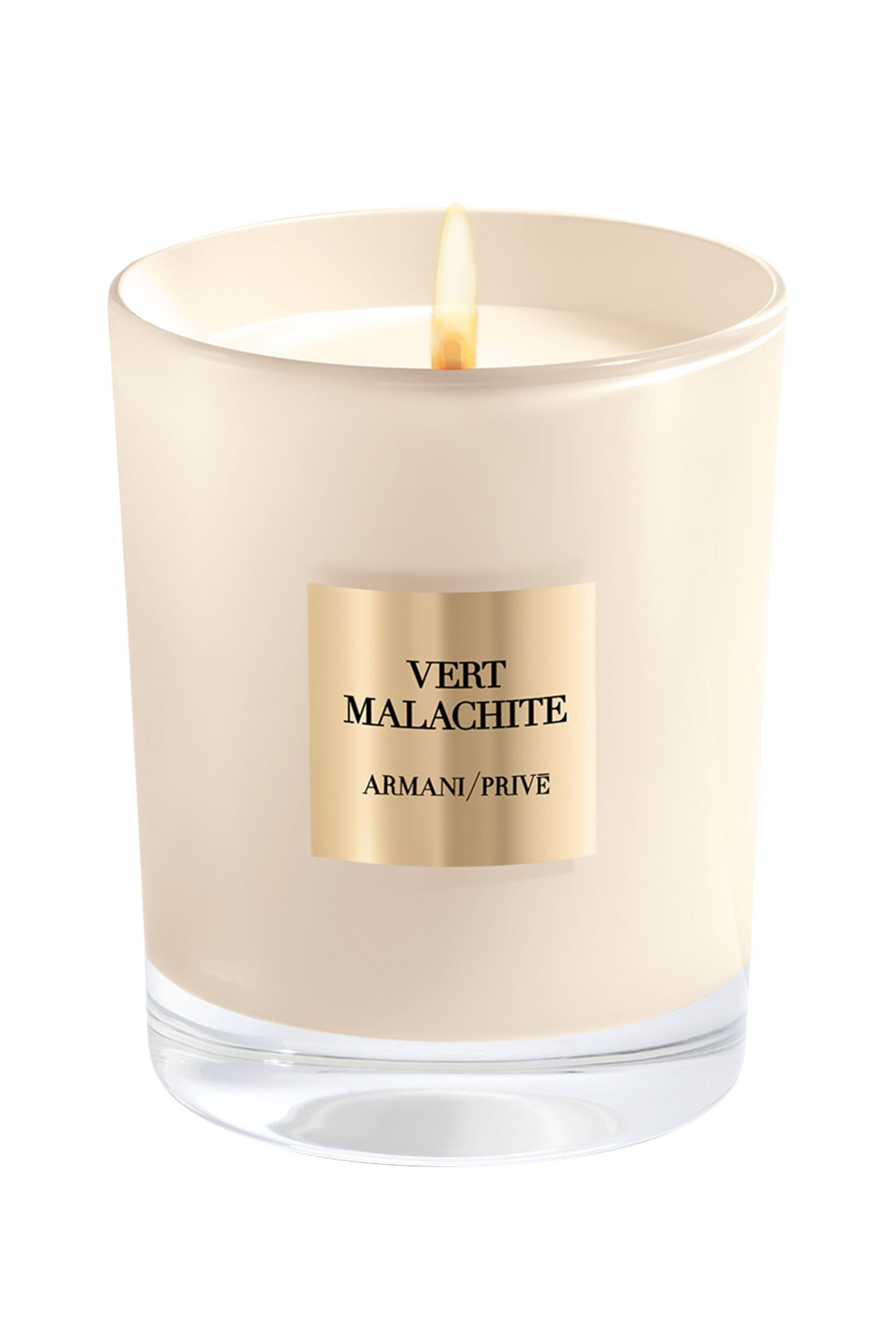 Armani Prive Vert Malachite Floral Fresh candle 175g in elegant cream jar.