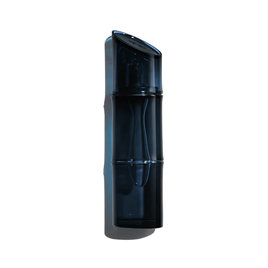 110ml dark blue bamboo-shaped Kenzo Homme bottle with a slanted cap and a translucent finish.